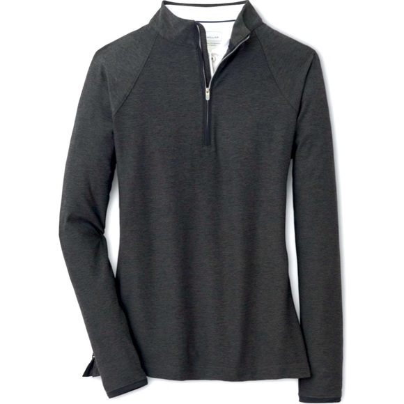 NWT Women’s Peter Millar Perth Mélange Raglan-Sleeve Performance Quarter-Zip XXL - Picture 1 of 13